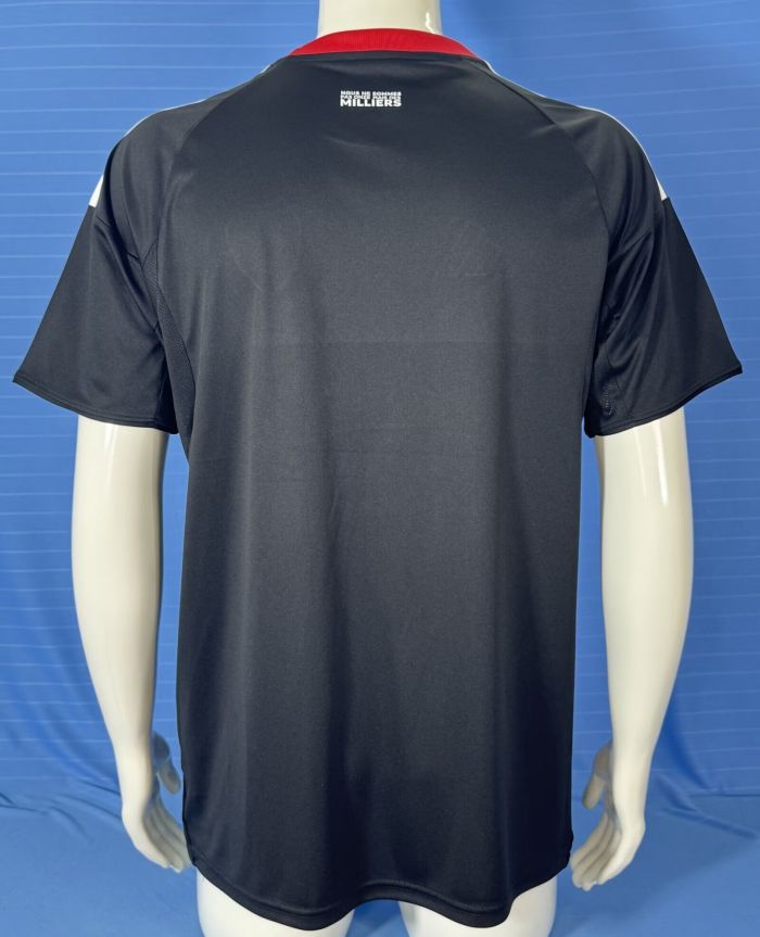Fan Version 2025-2026 Strasbourg Alsace Third Away Black Soccer Jersey Football Shirt
