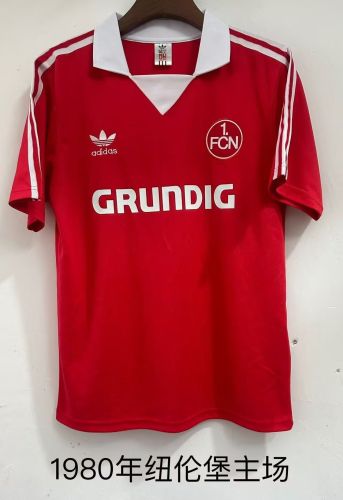 Retro Jersey 1980 1. FC Nürnberg Home Soccer Jersey Nurnberg Vintage Football Shirt