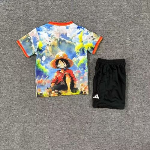 Youth Uniform Kids Kit 2025 Japan Comic Soccer Jersey Shorts Child Football Set