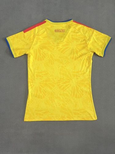 Women Fan Version 2025-2026 Colombia Home Soccer Jersey Girl Football Shirt
