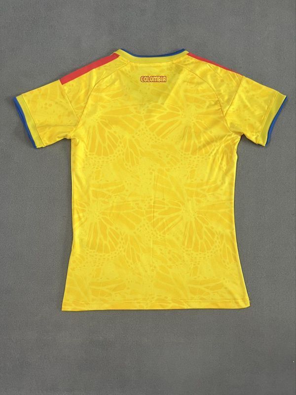 Women Fan Version 2025-2026 Colombia Home Soccer Jersey Girl Football Shirt