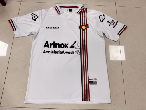Fan Version 2025-2026 US Cremonese Away White Soccer Jersey Football Shirt