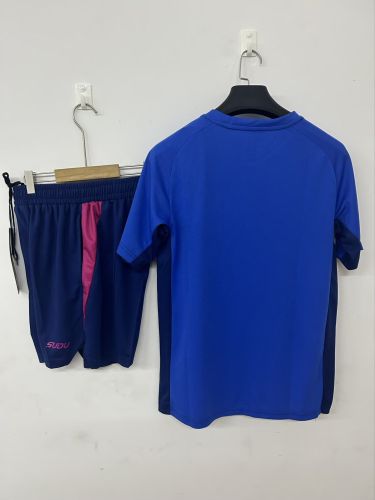 Adult Uniform 2025-2026 Wolverhampton Wanderers Blue Soccer Training Jersey and Shorts Football Kits