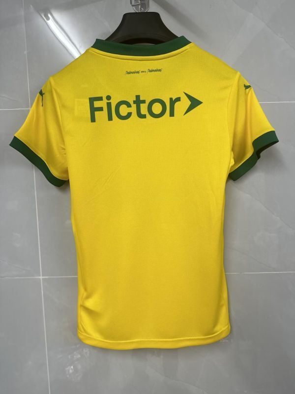 Women 2025-2026 Palmeiras Third Away Yellow Soccer Jersey Girl Football Shirt
