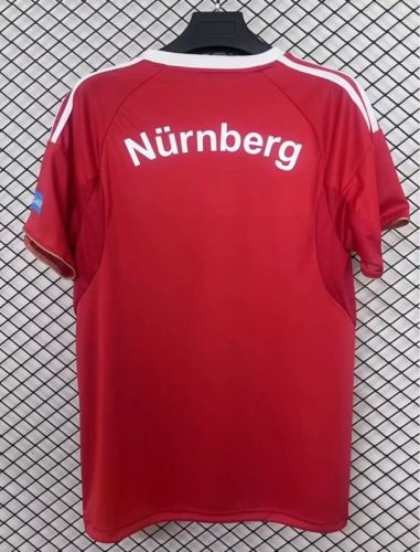 Fan Version 2025-2026 1. FC Nürnberg Third Away Red Soccer Jersey Nurnberg Football Shirt