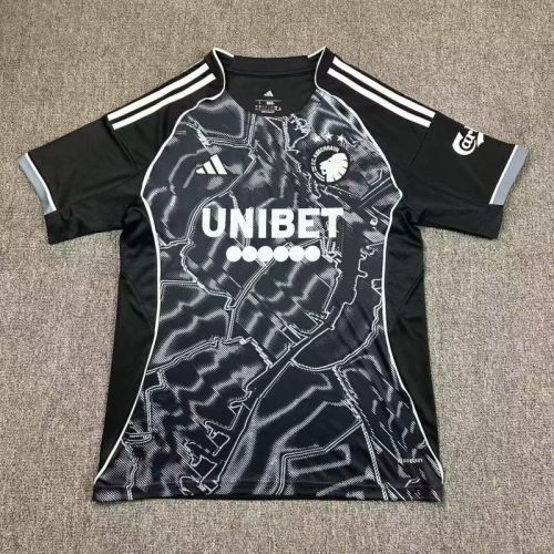 Fan Version 2025-2026 Copenhagen Away Black Soccer Jersey Football Shirt