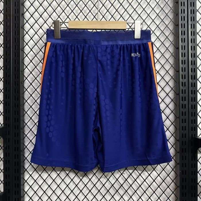 Player Version 2025-2026 Newcastle United Away Blue Soccer Shorts Football Shorts