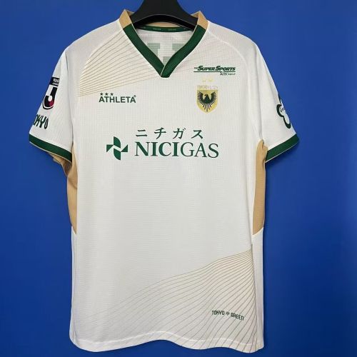Fans Version 2025-2026 Tokyo Verdy Away White Soccer Jersey Football Shirt