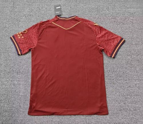 Fans Version CADIZ 2025-2026 Cadiz Away Red Soccer Jersey Football Shirt