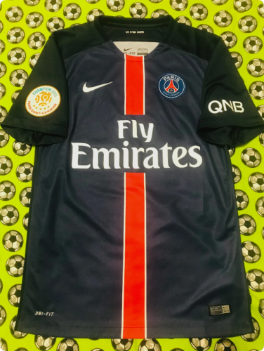 with Ligue 1 Patch Retro Jersey 2015-2016 PSG IBRAHIMOVIC 10 Home Soccer Jersey Vintage Paris Football Shirt