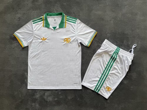 Adult Uniform 2025-2026 As Roma Third Away White Soccer Jersey Shorts Men's Football Shirt