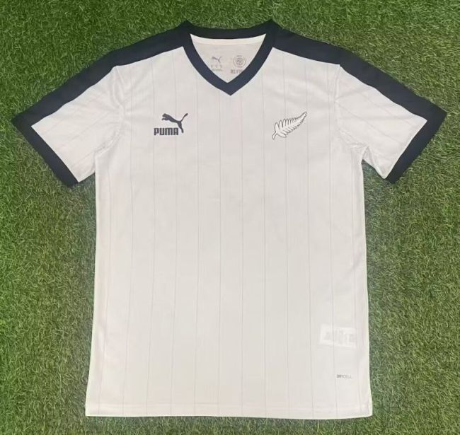 Fan Version 2026 New Zealand White Soccer Jersey Football Shirt