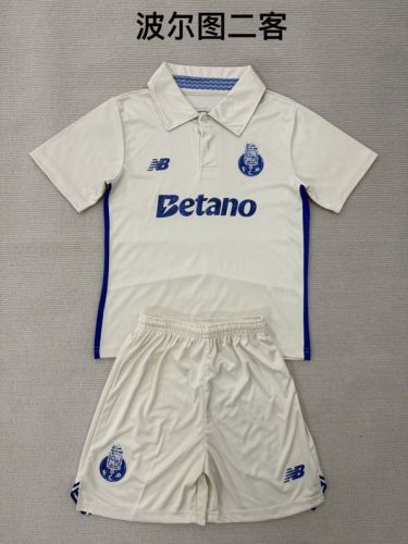 Youth Uniform Kids Kit 2025-2026 Porto Third Away Soccer Jersey Shorts Child Football Set