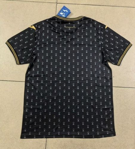 Fans Version 2025-2026 Lorient Third Away Black Soccer Jersey Football Shirt