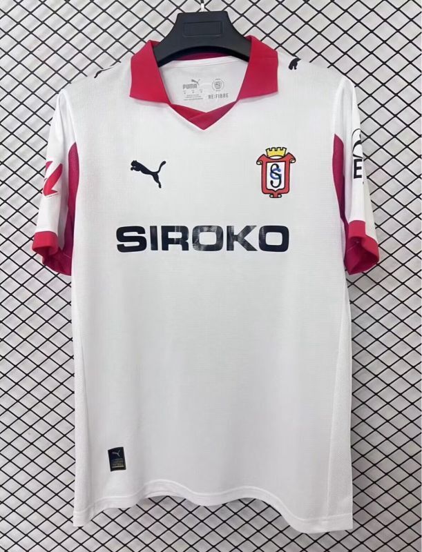 with LALIGA Patch Fans Version 2025-2026 Sporting Gijon Third Away White Soccer Jersey Football Shirt