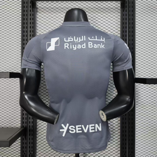 Player Version 2025-2026 Al-Hilal Saudi Dark Grey Soccer Jersey ALHILAL Football Shirt