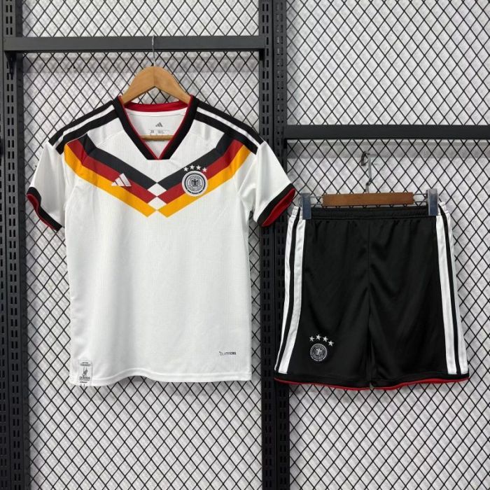 Youth Uniform Kids Kit 2026 Germany Home Soccer Jersey Shorts Child Football Set
