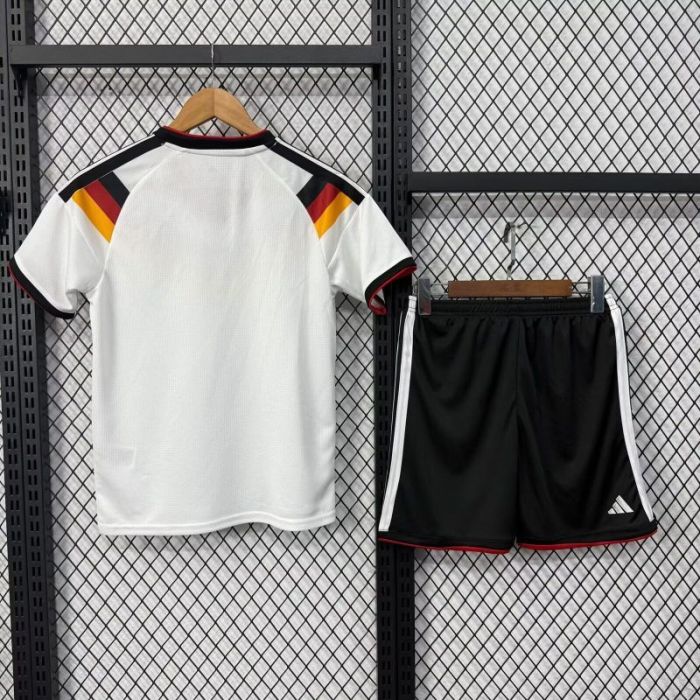 Youth Uniform Kids Kit 2026 Germany Home Soccer Jersey Shorts Child Football Set