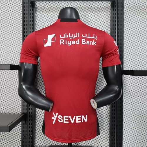 Player Version 2025-2026 Al-Hilal Saudi Red Soccer Jersey ALHILAL Football Shirt
