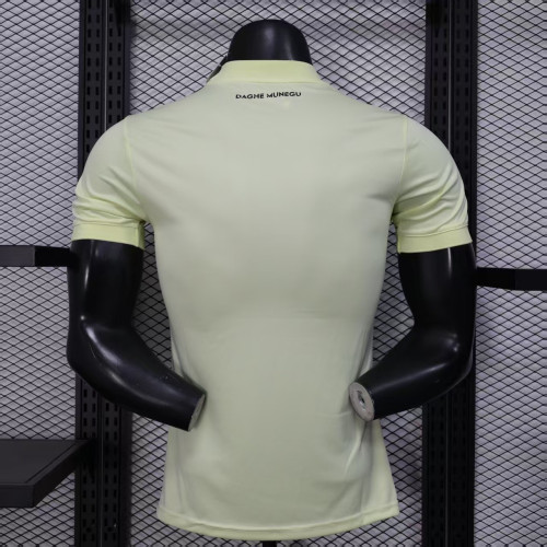 Player Version 2025-2026 AS Monaco Third Away Light Gold Soccer Jersey Football Shirt