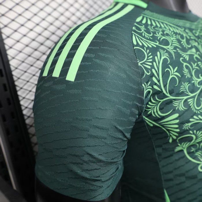 Player Version 2025-2026 Algeria Green Soccer Jersey Football Shirt