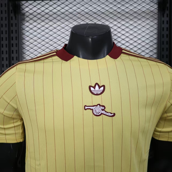 Player Version 2025-2026 Arsenal Yellow Icon Footbal Shirt Soccer Jersey