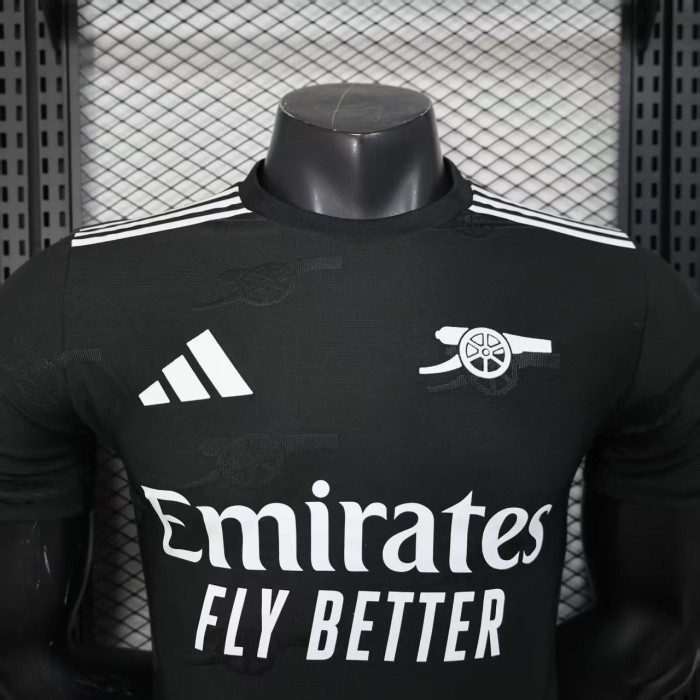 Player Version 2025-2026 Arsenal Black Casual Footbal Shirt Soccer Jersey
