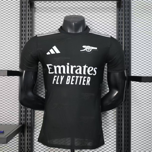 Player Version 2025-2026 Arsenal Black Casual Footbal Shirt Soccer Jersey