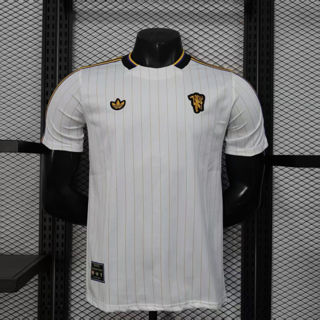 Player Version 2025-2026 Manchester United White Icon Soccer Casual Shirt