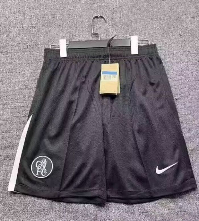 Fan Version 2025-2026 Chelsea Third Away Black Soccer Shorts Football Shorts