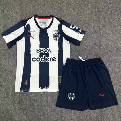 Adult Uniform 2025-2026 Monterrey Home Soccer Jersey Shorts Men's Football Kit