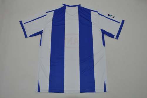 with LFP Patch Retro Camisetas de Futbol 2002-2003 Espanyol Home Soccer Jersey Vintage Football Shirt
