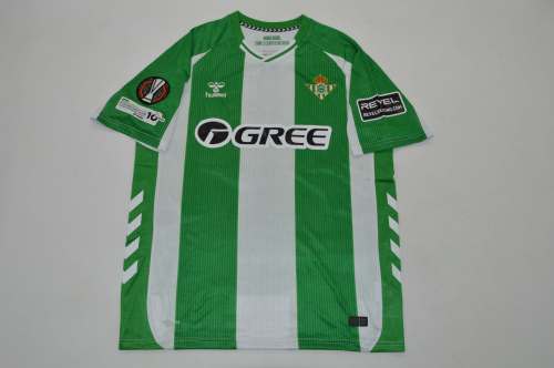 with Europa League Patch Fans Version 2025-2026 Real Betis ISCO 22 Home Soccer Jersey Football Shirt
