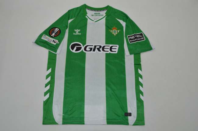 with Europa League Patch Fans Version 2025-2026 Real Betis Home Soccer Jersey Football Shirt