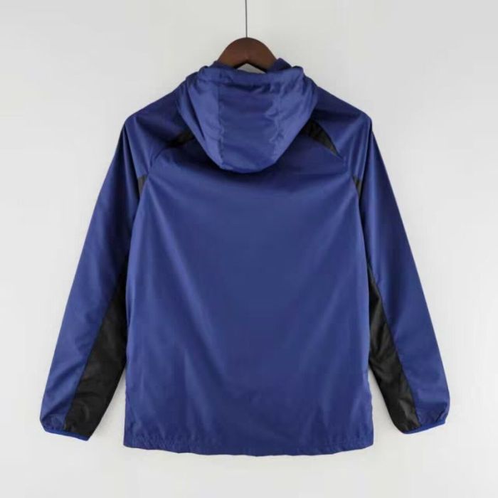 with Caps 2025-2026 Porto Dark Blue Soccer Windbreaker Jacket Football Jacket