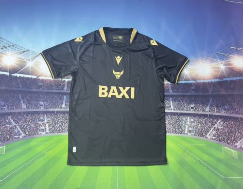 Fan Version 2025-2026 Oxford United F.C. Away Black Soccer Jersey Football Shirt