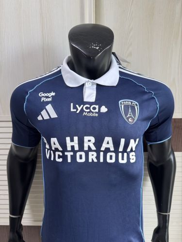 Player Version 2025-2026 Paris FC Home Soccer Jersey Football Maillot