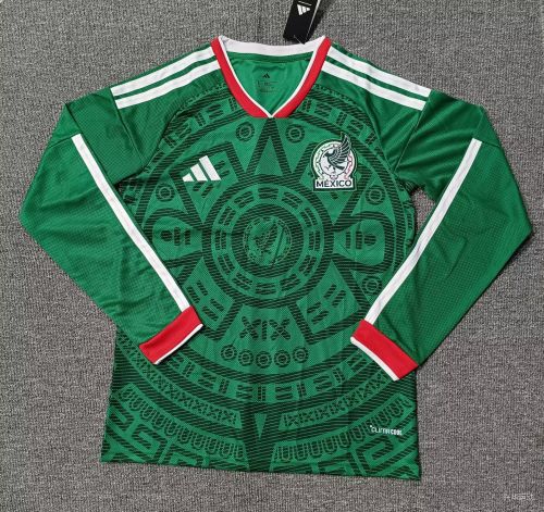 Long Sleeve Fan Version 2026 Mexico Home Soccer Jersey Football Shirt