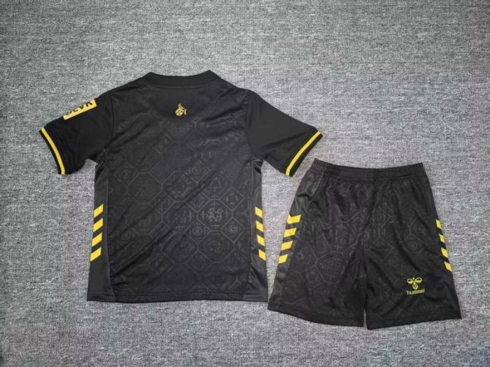Youth Uniform Kids Kit 2025-2026 Koln Third Away Black Soccer Jersey Shorts Child Football Set