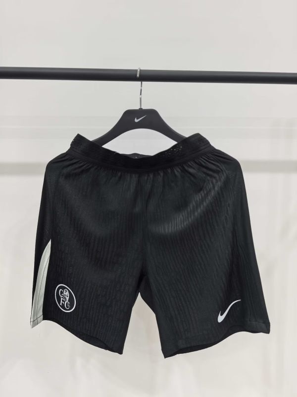 Player Version 2025-2026 Chelsea Third Away Black Soccer Shorts Football Shorts