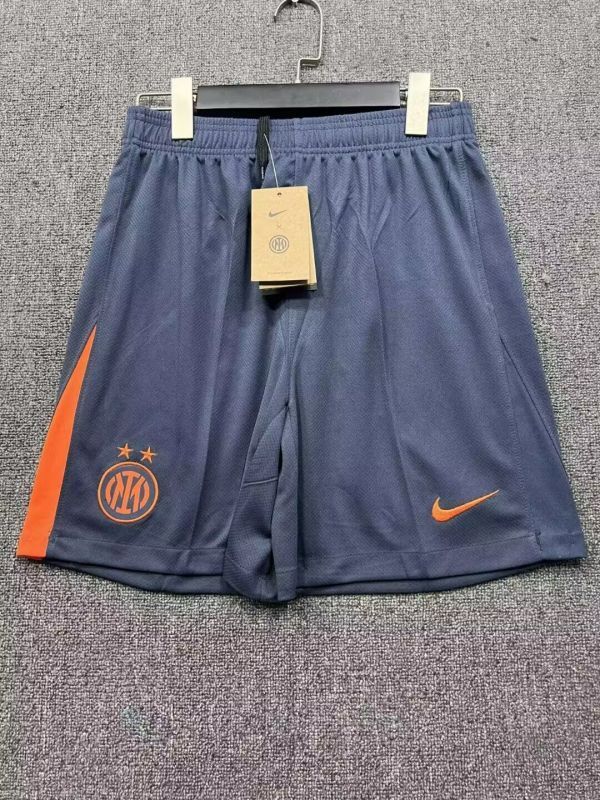 Fan Version 2025-2026 Inter Milan Third Away Grey Soccer Shorts Football Shorts