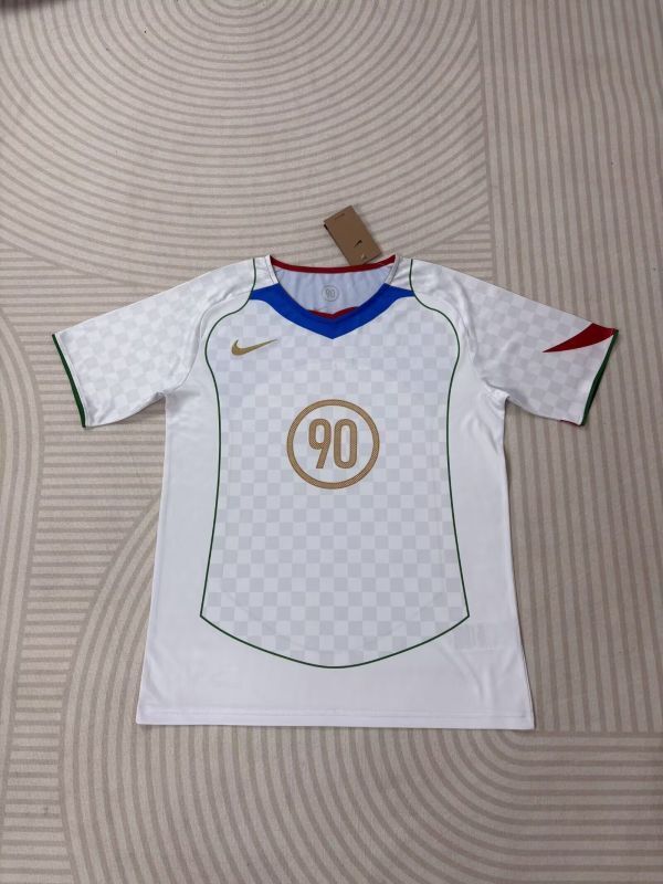 NK 90 Model White Blank Soccer Training Jersey DIY Cutoms Uniform