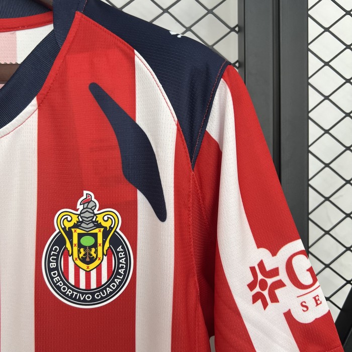Fan Version 2025-2026 Chivas Home Soccer Jersey Football Shirt