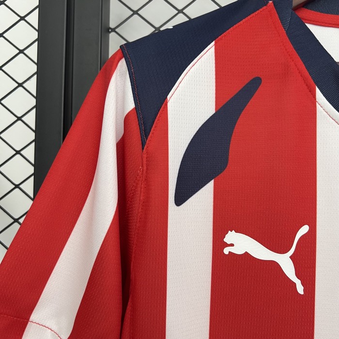 Fan Version 2025-2026 Chivas Home Soccer Jersey Football Shirt