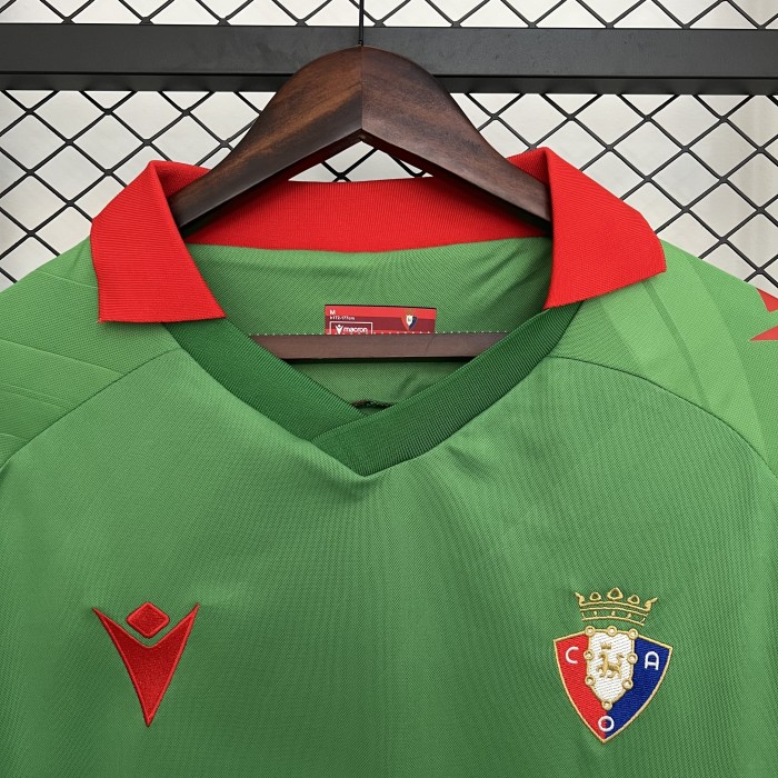 Fans Version 2025-2026 Osasuna Away Green Soccer Jersey Camisetas de Futbol