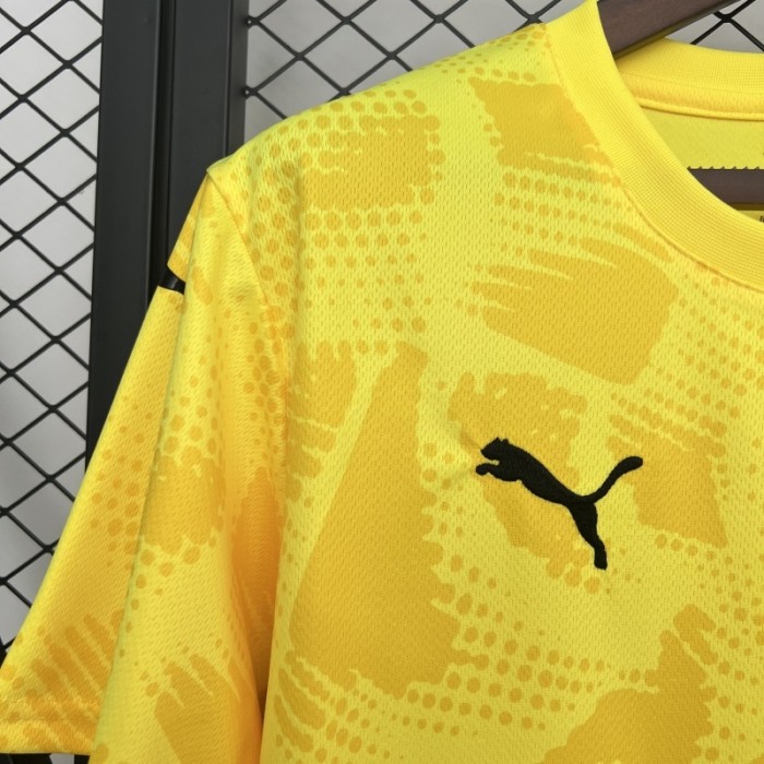 Fan Version 2025-2026 Bahia Yellow Goalkeeper Soccer Jersey Football Shirt