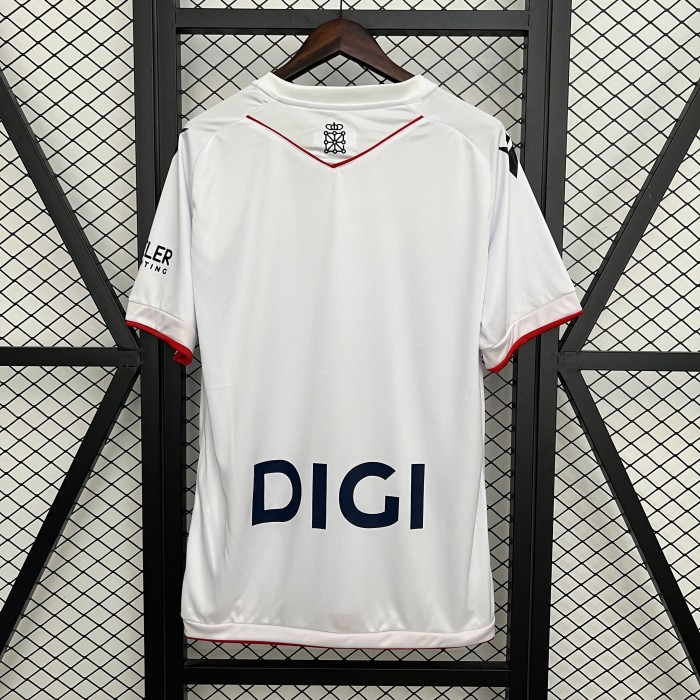 Fans Version 2025-2026 Osasuna Third Away White Soccer Jersey Camisetas de Futbol