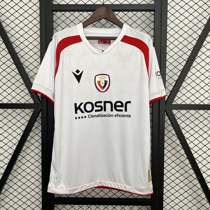 Fans Version 2025-2026 Osasuna Third Away White Soccer Jersey Camisetas de Futbol