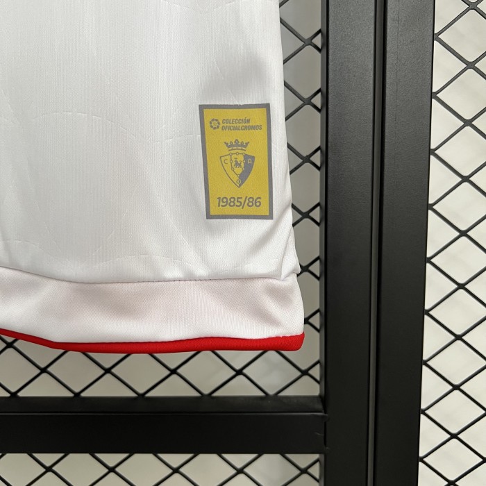 Fans Version 2025-2026 Osasuna Third Away White Soccer Jersey Camisetas de Futbol