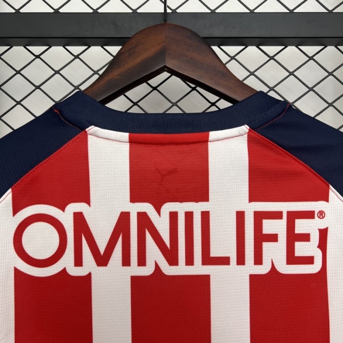 Fan Version 2025-2026 Chivas Home Soccer Jersey Football Shirt